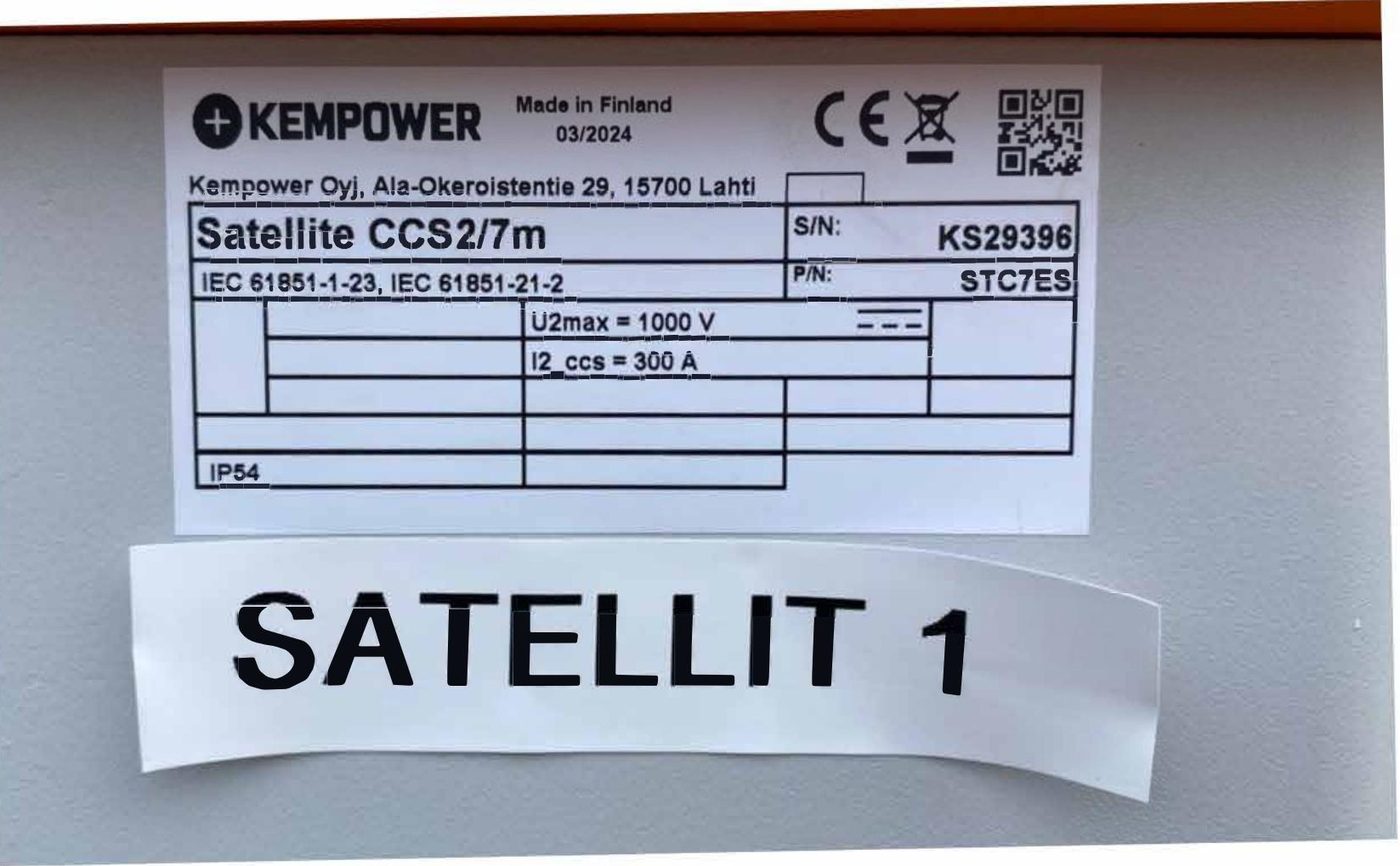 Typskylt Kempower Satellite CCS2/7m